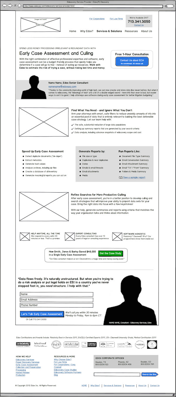 One of Joanna's wireframes