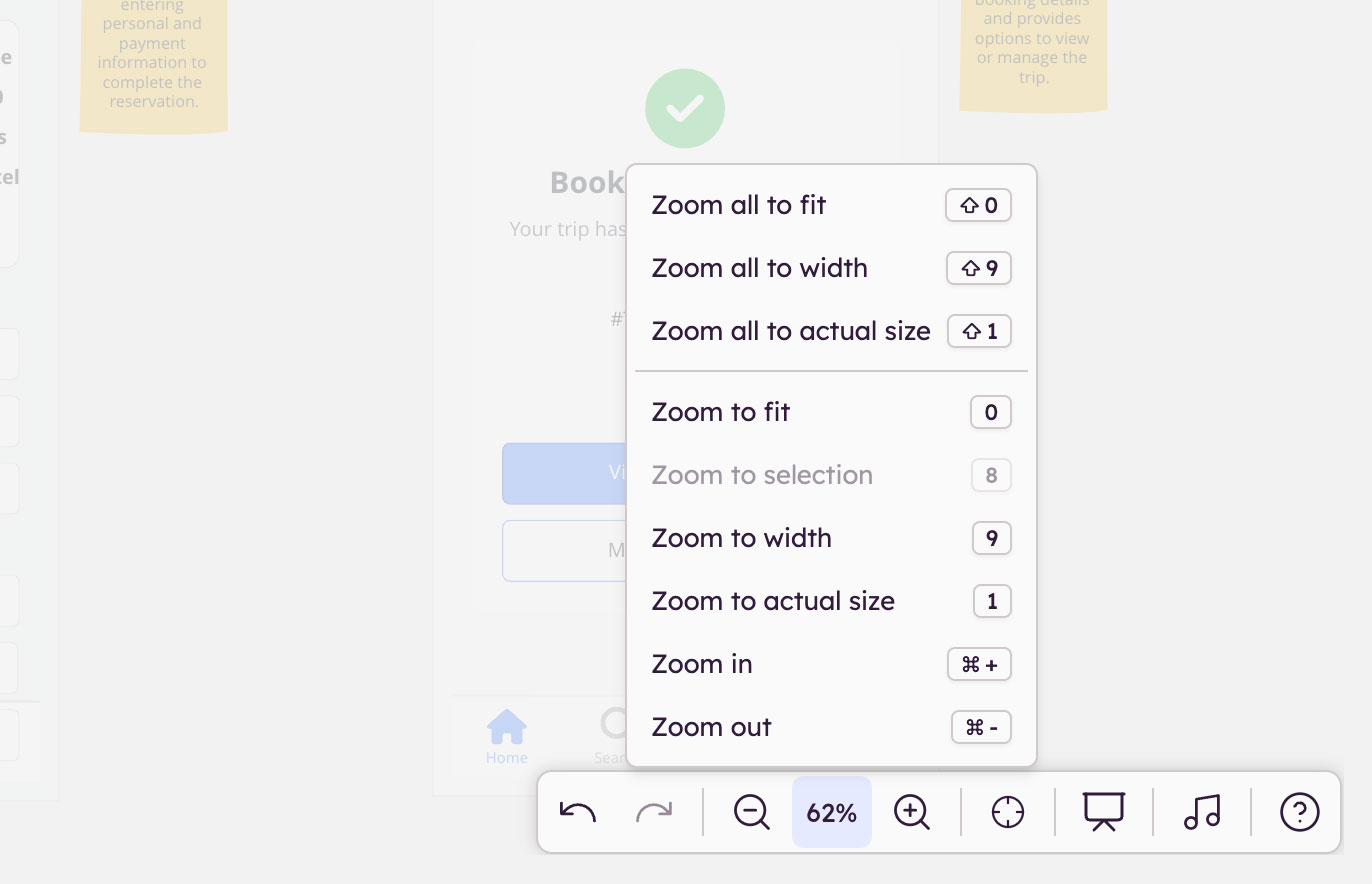Zoom options in Balsamiq