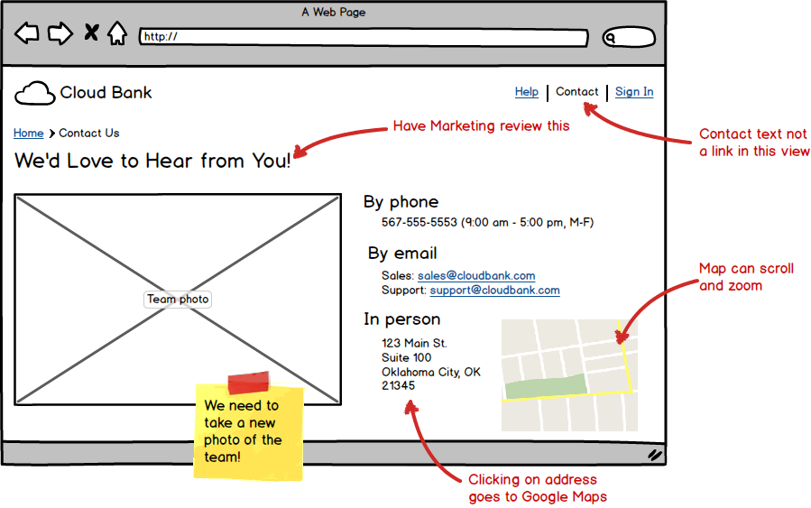 Perfect Landing Page Wireframes | Wireframing Academy | Balsamiq