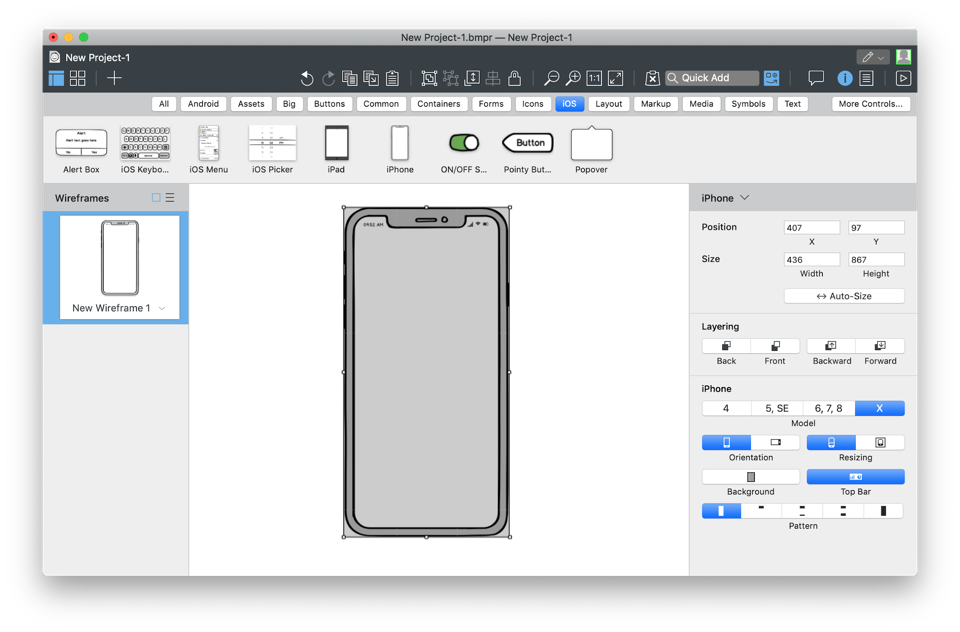If you design for iPhone X, use a canvas that has dimensions of an iPhone X If you design for iPhone X, use a canvas that has dimensions of an iPhone X