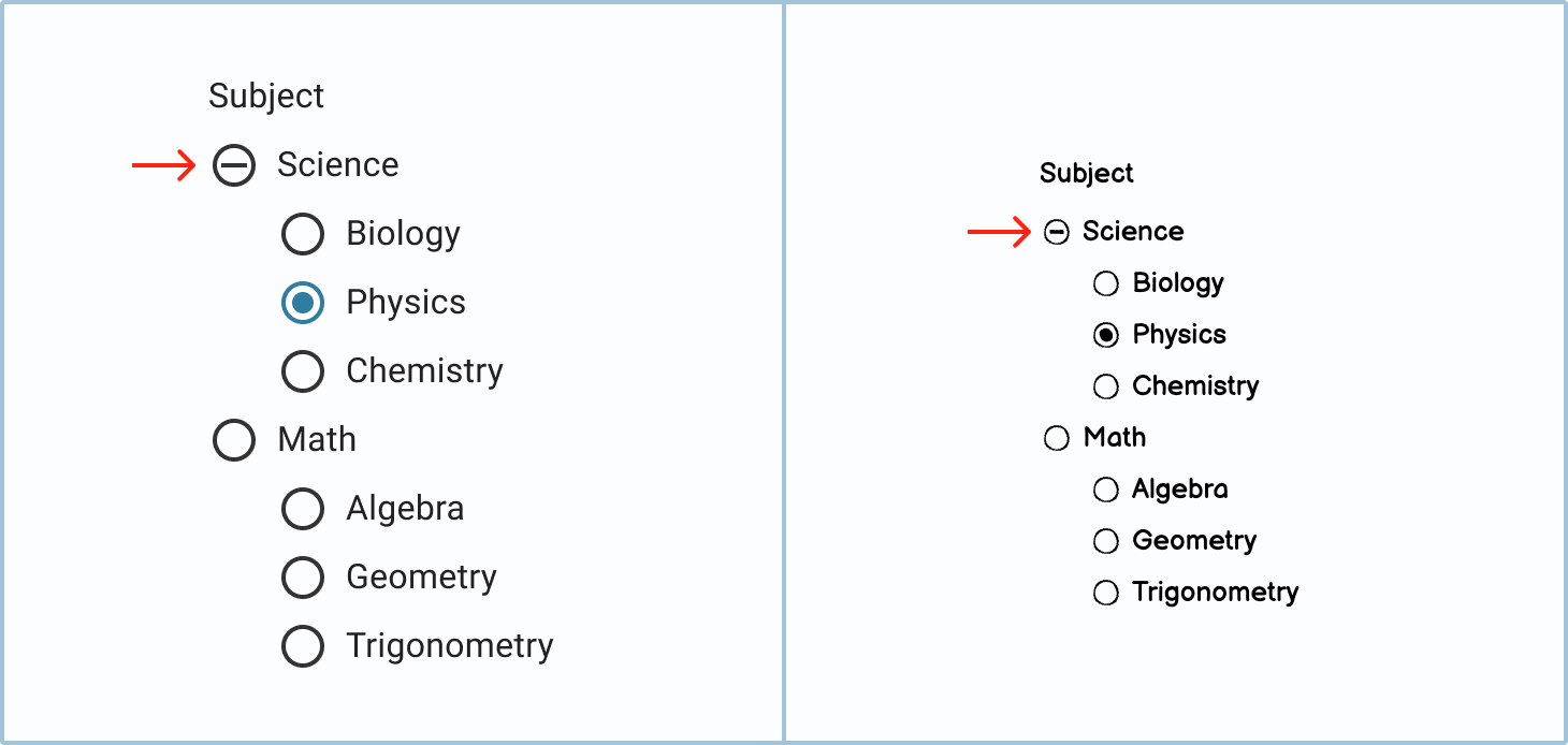 Radio Button Guidelines | Wireframing Academy | Balsamiq