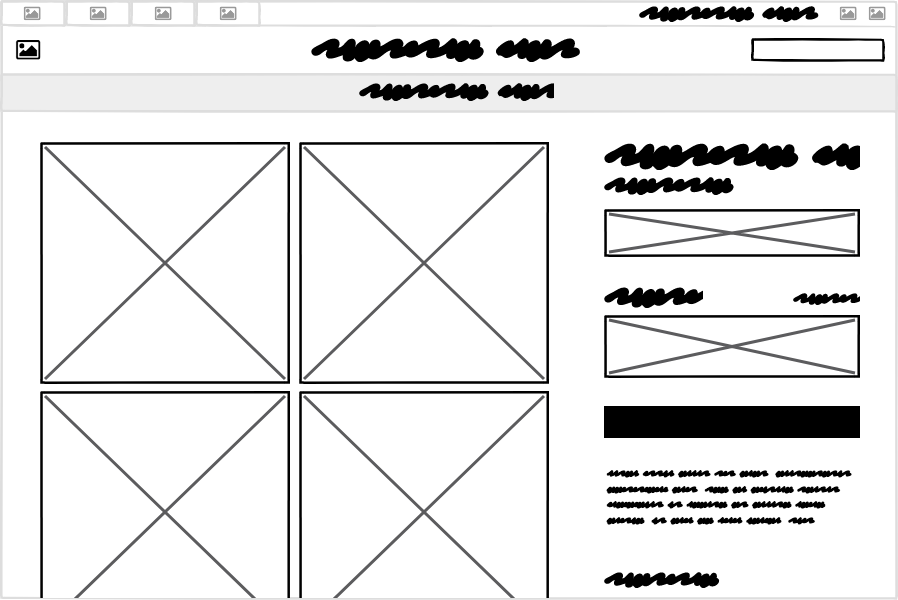 using sketch or balsamiq wireframes