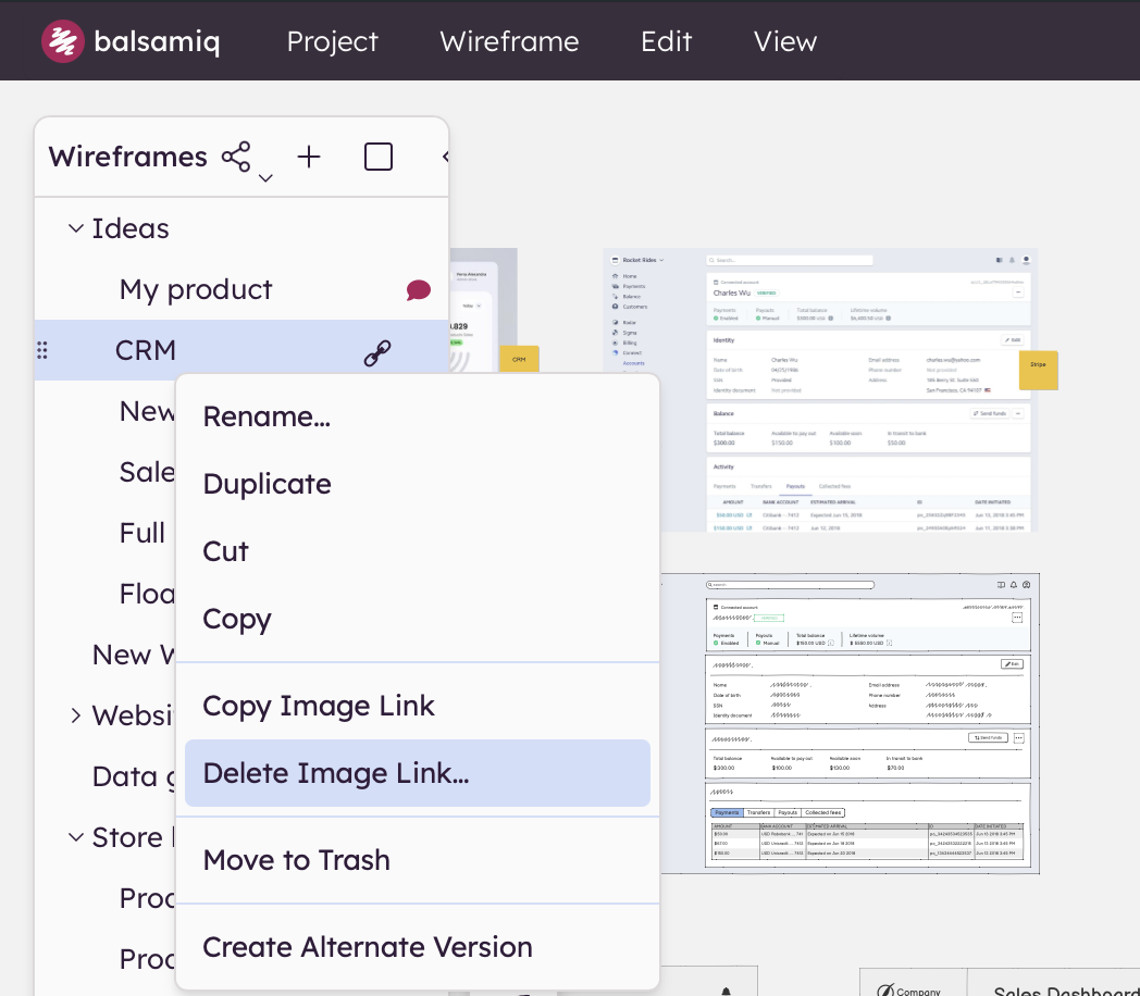 Choose 'Delete Image Link' from the board menu to disable public access to the linked image
